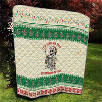 Funny Skeleton Christmas Quilt It's Fine I'm Fine Everything Is Fine - Wonder Print Shop