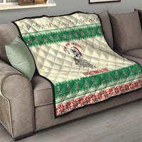 Funny Skeleton Christmas Quilt It's Fine I'm Fine Everything Is Fine - Wonder Print Shop