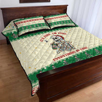 Funny Skeleton Christmas Quilt Bed Set It's Fine I'm Fine Everything Is Fine - Wonder Print Shop