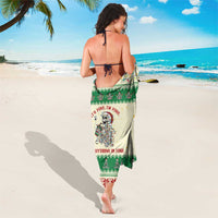 Funny Skeleton Christmas Sarong It's Fine I'm Fine Everything Is Fine - Wonder Print Shop