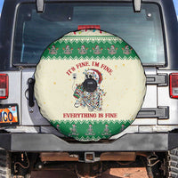 Funny Skeleton Christmas Spare Tire Cover It's Fine I'm Fine Everything Is Fine - Wonder Print Shop
