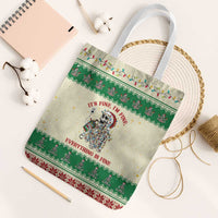 Funny Skeleton Christmas Tote Bag It's Fine I'm Fine Everything Is Fine - Wonder Print Shop