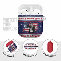 Freedom Charlie Kirk Tribute Christmas AirPods Case American Flag - Wonder Print Shop