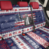 Freedom Charlie Kirk Tribute Christmas Back Car Seat Cover American Flag - Wonder Print Shop