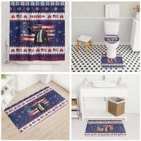 Freedom Charlie Kirk Tribute Christmas Bathroom Set American Flag - Wonder Print Shop