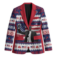 Freedom Charlie Kirk Tribute Christmas Blazer American Flag - Wonder Print Shop
