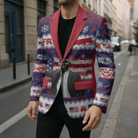 Freedom Charlie Kirk Tribute Christmas Blazer American Flag - Wonder Print Shop