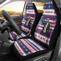 Freedom Charlie Kirk Tribute Christmas Car Seat Cover American Flag - Wonder Print Shop