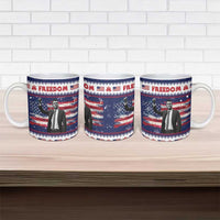 Freedom Charlie Kirk Tribute Christmas Ceramic Mug American Flag - Wonder Print Shop