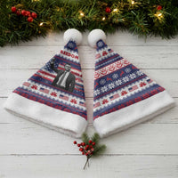 Freedom Charlie Kirk Tribute Christmas Santa Hat American Flag - Wonder Print Shop