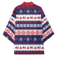 Freedom Charlie Kirk Tribute Christmas Kimono American Flag - Wonder Print Shop