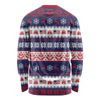 Freedom Charlie Kirk Tribute Christmas Long Sleeve Shirt American Flag - Wonder Print Shop