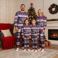 Freedom Charlie Kirk Tribute Christmas Pajama Set American Flag - Wonder Print Shop