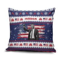 Freedom Charlie Kirk Tribute Christmas Pillow Cover American Flag - Wonder Print Shop