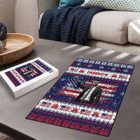 Freedom Charlie Kirk Tribute Christmas Puzzle American Flag - Wonder Print Shop