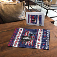 Freedom Charlie Kirk Tribute Christmas Puzzle American Flag - Wonder Print Shop