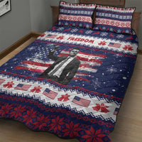 Freedom Charlie Kirk Tribute Christmas Quilt Bed Set American Flag - Wonder Print Shop