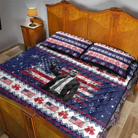Freedom Charlie Kirk Tribute Christmas Quilt Bed Set American Flag - Wonder Print Shop