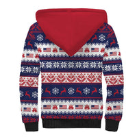 Freedom Charlie Kirk Tribute Christmas Sherpa Hoodie American Flag - Wonder Print Shop