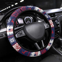 Freedom Charlie Kirk Tribute Christmas Steering Wheel Cover American Flag - Wonder Print Shop