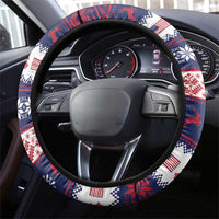 Freedom Charlie Kirk Tribute Christmas Steering Wheel Cover American Flag - Wonder Print Shop