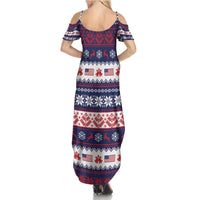 Freedom Charlie Kirk Tribute Christmas Summer Maxi Dress American Flag - Wonder Print Shop