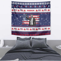 Freedom Charlie Kirk Tribute Christmas Tapestry American Flag - Wonder Print Shop