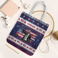 Freedom Charlie Kirk Tribute Christmas Tote Bag American Flag - Wonder Print Shop