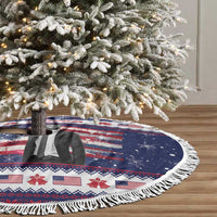Freedom Charlie Kirk Tribute Christmas Tree Skirt American Flag - Wonder Print Shop