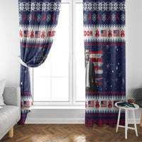 Freedom Charlie Kirk Tribute Christmas Window Curtain American Flag - Wonder Print Shop