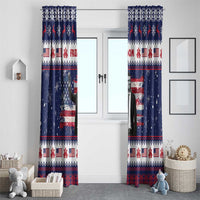 Freedom Charlie Kirk Tribute Christmas Window Curtain American Flag - Wonder Print Shop