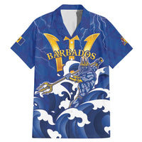 Personalized Barbados Family Matching Mermaid Dress and Hawaiian Shirt Poseidon Trident