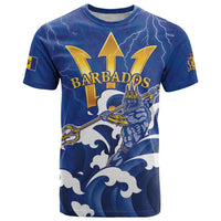 Personalized Barbados T Shirt Poseidon Trident