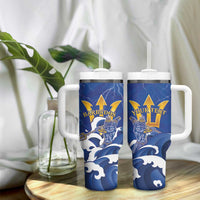 Personalized Barbados Tumbler With Handle Poseidon Trident