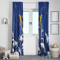 Barbados Window Curtain Poseidon Trident