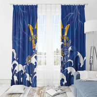 Barbados Window Curtain Poseidon Trident