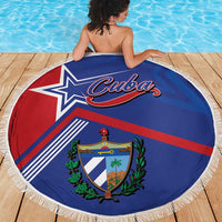 Cuba Coat Of Arms Beach Blanket The Pearl Of The Antilles