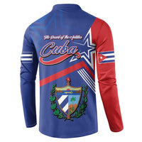 Cuba Coat Of Arms Button Sweatshirt The Pearl Of The Antilles