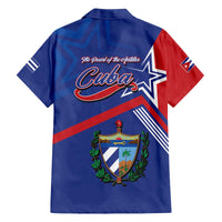 Cuba Coat Of Arms Family Matching Off The Shoulder Long Sleeve Dress and Hawaiian Shirt The Pearl Of The Antilles