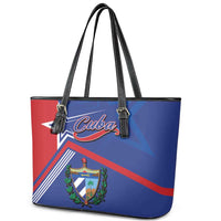Cuba Coat Of Arms Leather Tote Bag The Pearl Of The Antilles