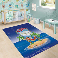 Cuba Area Rug Funny Macaw Decorative Map