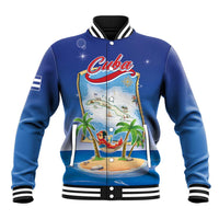 Cuba Baseball Jacket Funny Macaw Decorative Map