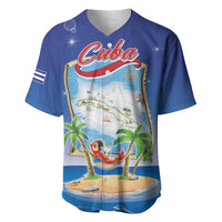 Cuba Baseball Jersey Funny Macaw Decorative Map