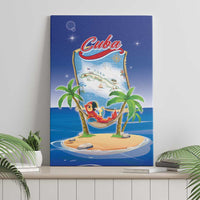 Cuba Canvas Wall Art Funny Macaw Decorative Map