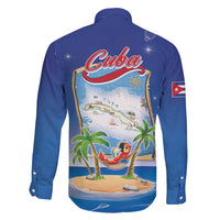 Cuba Family Matching Long Sleeve Bodycon Dress and Hawaiian Shirt Funny Macaw Decorative Map