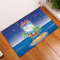 Cuba Rubber Doormat Funny Macaw Decorative Map