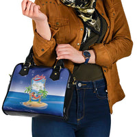 Cuba Shoulder Handbag Funny Macaw Decorative Map