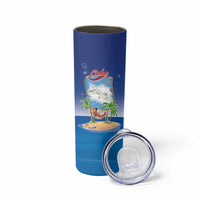 Cuba Skinny Tumbler Funny Macaw Decorative Map