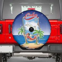 Cuba Spare Tire Cover Funny Macaw Decorative Map