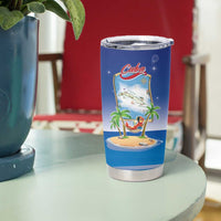 Cuba Tumbler Cup Funny Macaw Decorative Map
